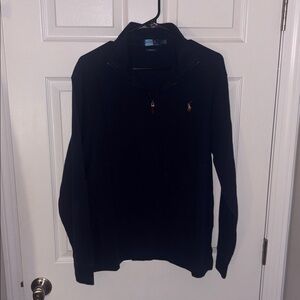 Ralph Lauren Men’s Navy Blue 1/4 Pullover Sweater Sz Large